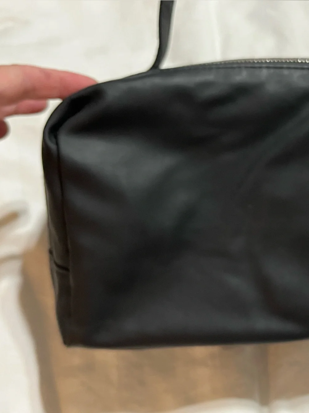 Versace Black Men’s Toiletry Bag with Medusa Logo Plaque